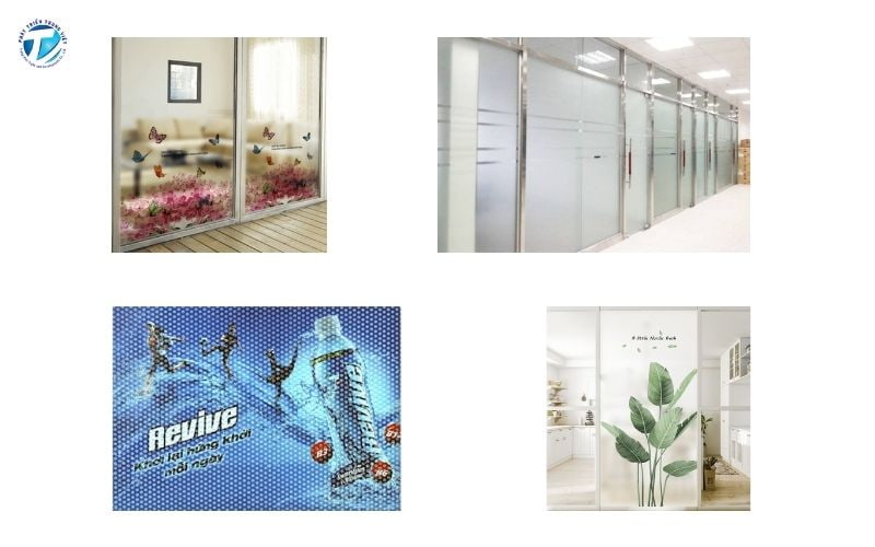 Decal dán kính được ứng dụng rộng rãi trong đời sống